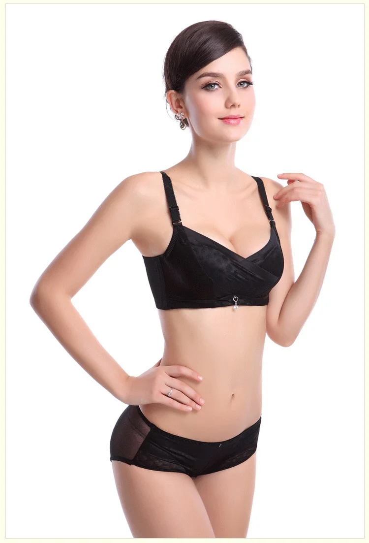 Women's Underwear Bra Set Push Up Bra Cover Adjustable Underwear Thick Small Furu Sexy Modern