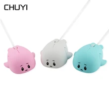 Мини Проводная мышь 1600 dpi оптическая мышь с дельфином USB кабель милый мультфильм Mause 3D компьютер PC мышь для детей подарок девочка ноутбук