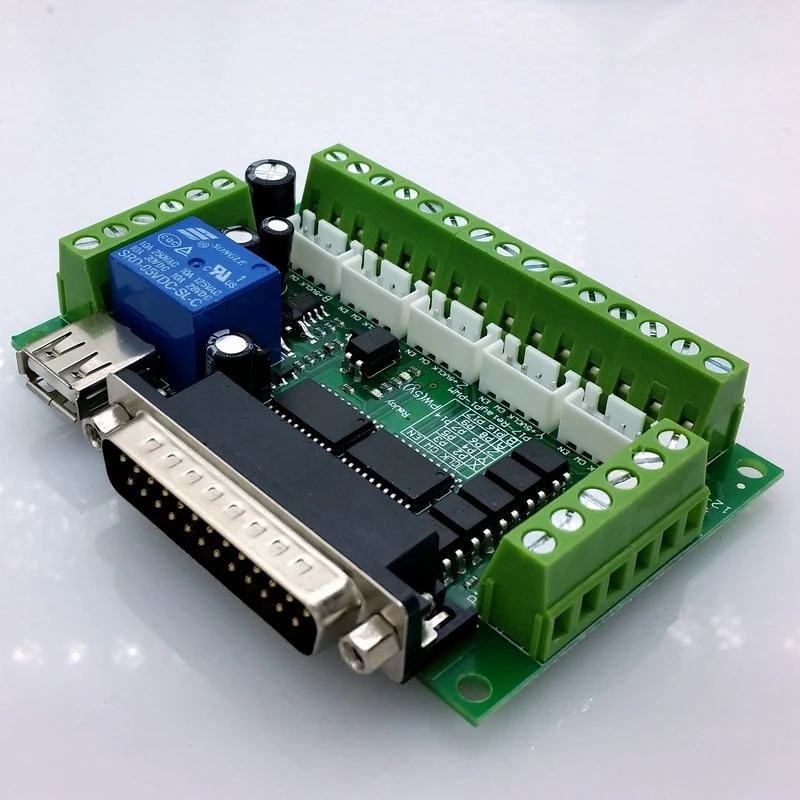 

MACH3 Engraving machine Control mainboard cnc 5 axis stepper motor drives