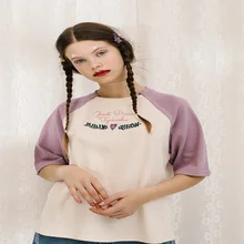 Новинка, белая футболка с нашивками, женская футболка с рукавом реглан, большие размеры, топы, женская футболка, летняя мода, новинка