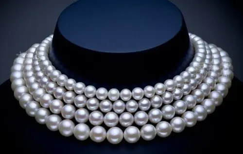 

ddh003809 58"8-9MM NATURAL SOUTH SEA GENUINE WHITE PEARL NECKLACE14k