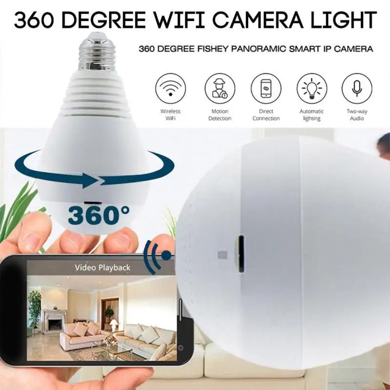 

Wifi IP camera bulb Smart Home Safty 960P VR Camera LED Bulb Security Camcorder Motion Detection CCTV Support PC Tablet Phone Z2