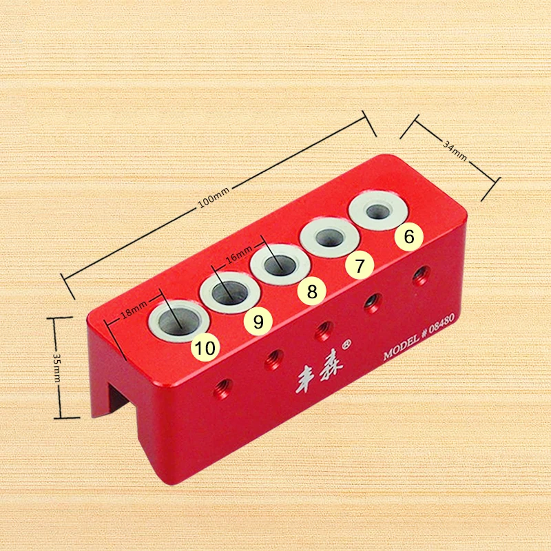 Высокое качество деревообрабатывающий Столярный отверстие локатор 90 градусов сверло прямой угол направляющая для бит 6 мм 7 мм 8 мм 9 мм 10 мм дюбель джиг