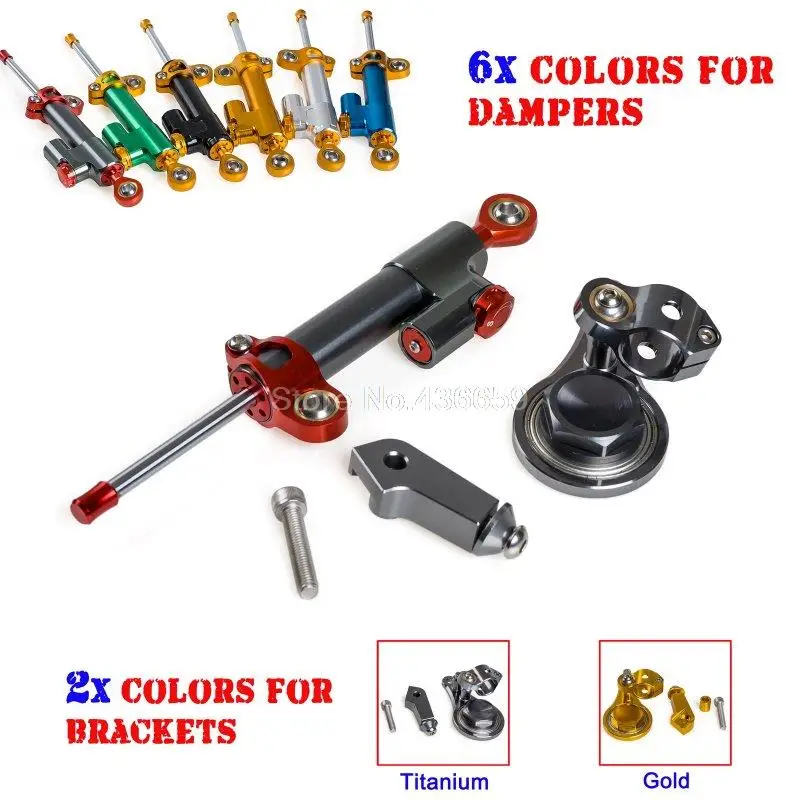 

CNC Billet Steering Damper Mounting Kit for Kawasaki Ninja ZX-6R ZX636 2005-2006