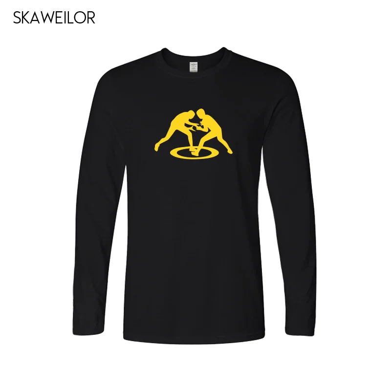 بارد تي شيرت رجل المصارعة المطبوعة t-shirt رجل الربيع عارضة طويلة الأكمام القطن قمم الرياضية ماركة الملابس بارد تي شيرت رجل المصارعة المطبوعة t-shirt رجل الربيع عارضة طويلة الأكمام القطن قمم الرياضية ماركة الملابس