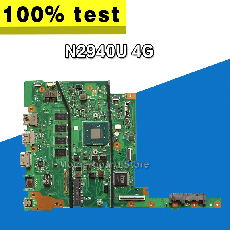 E402MA For Asus E502MA Laptop motherboard N2940U 4G memory mainboard REV2.0 integrated cpu onboard work 100% Test | Компьютеры и офис