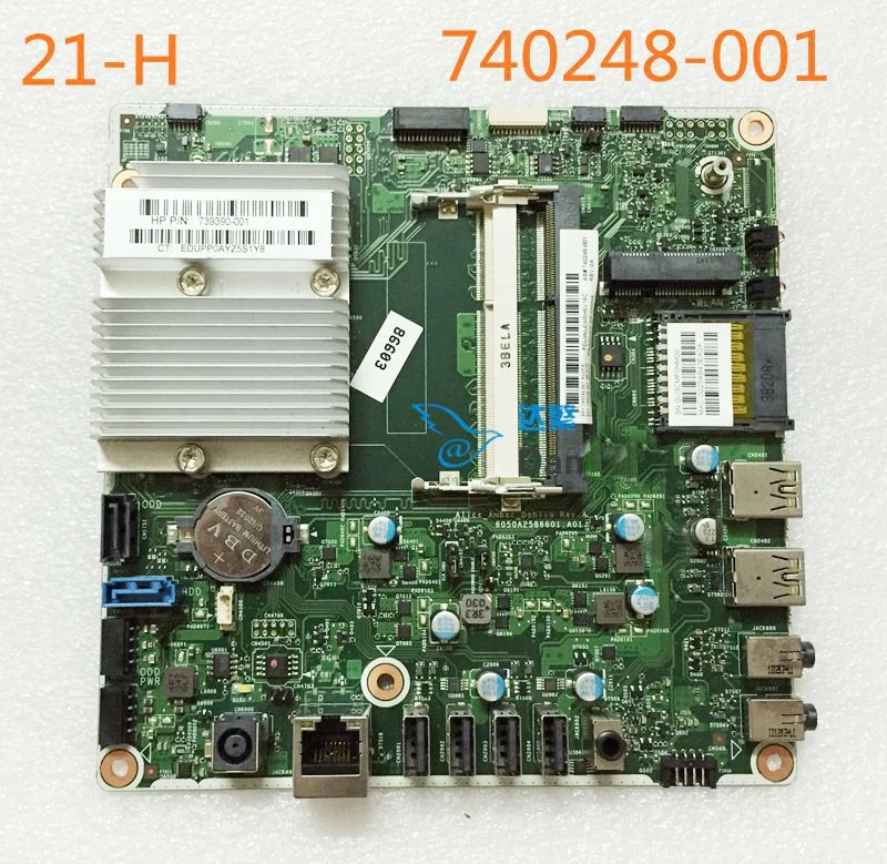740248-001 For HP 22-H 21-H010 AIO Motherboard 740248-501 6050A2586601,A01 Mainboard 100%tested fully work best motherboard for home pc