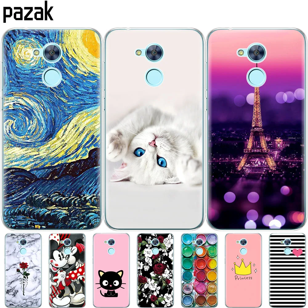 

Silicone phone Case For huawei honor 6A cases soft TPU Phone Back cover full 360 Protective colorful new