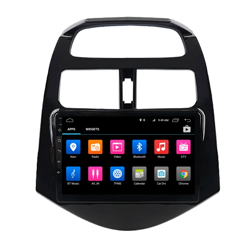 Top RoverOne Android 9.0 Octa Core Car Radio GPS For Chevrolet Spark 2010 - 2014 Beat Touchscreen Multimedia Player Stereo Head Unit 2