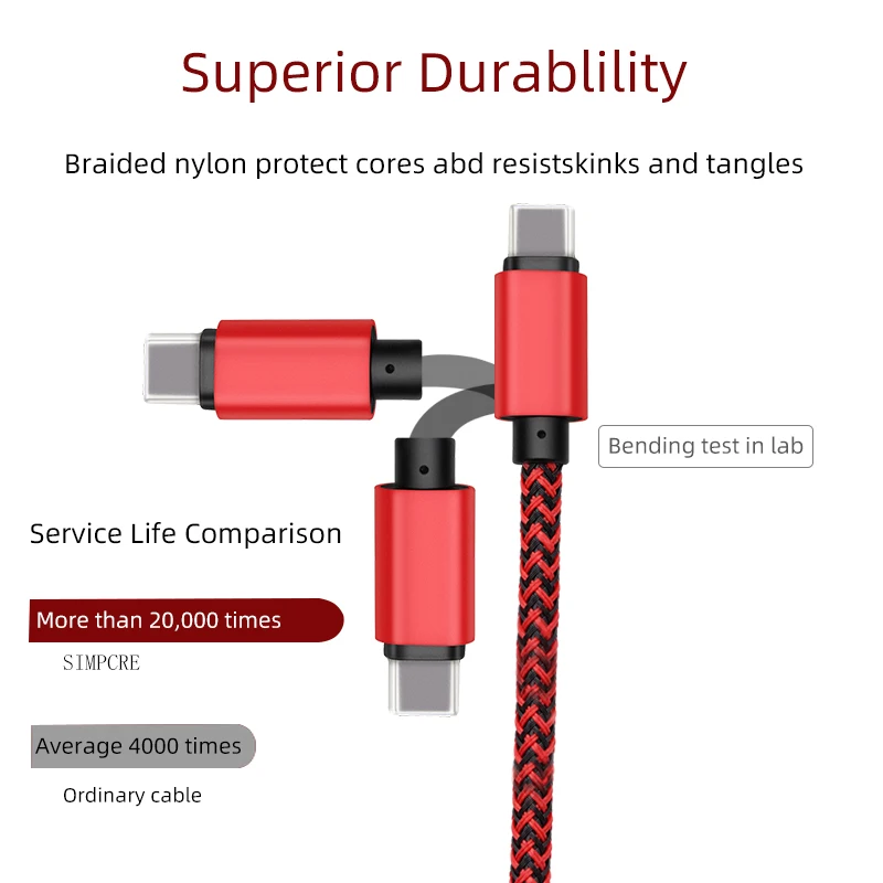 Кабель USB Type C для Samsung S9 S8 Быстрая зарядка мобильного телефона зарядный провод