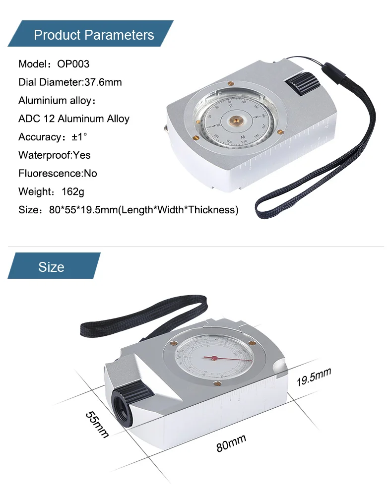 Eyeskey Многофункциональный Профессиональный Компас для выживания, кемпинга, туризма, компас, цифровой компас, карта, измеритель расстояния, калькулятор