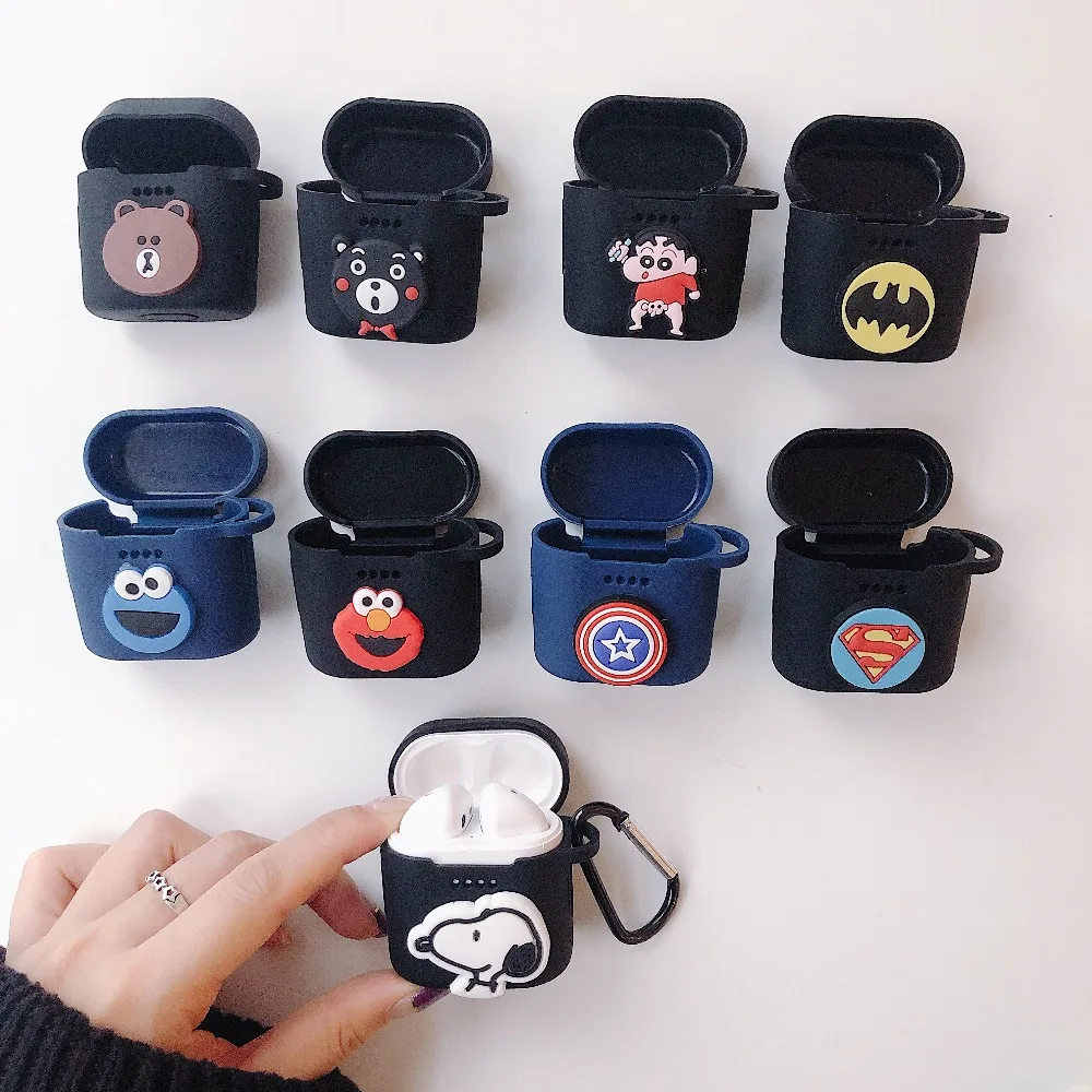 

Cute Cartoon Silicone Protecive Case Cover for Huawei Freebuds 2 Honor Flypods Wireless Earphone Charging Box Case Waist Buckle