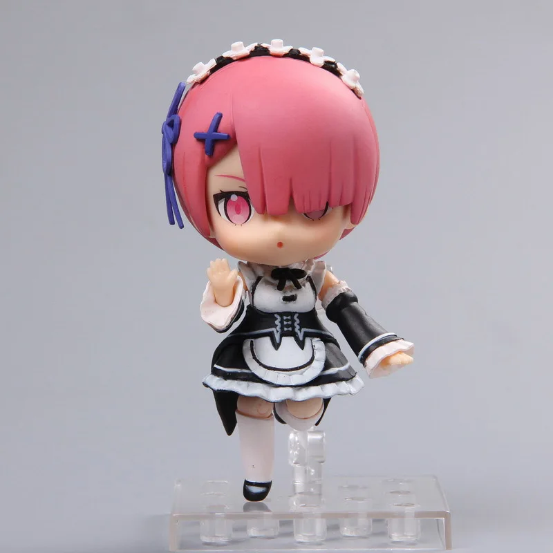 إعادة: الصفر بدءا الحياة في عالم آخر العينية #045 و Ram #046 عمل الشكل Nendoroid دمية لعبة 10 سنتيمتر