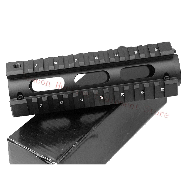 6.7 Металл дюймов AR-15 M4 Handguard Carbine RIS Quad Rail picatinny монтажа 3 отверстия тактический страйкбол винтовки Шестерни пистолет Интимные аксессуары