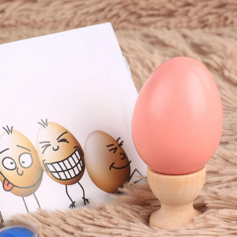 

Colorful Children Early Learning Drawing Education Toys Simulation Eggs Wooden Toys Kids Kitchen Pretend Play Wood Food Eggs