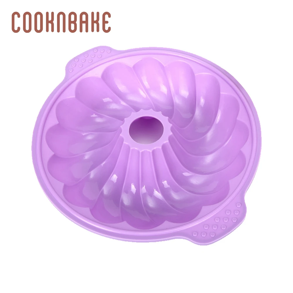 COOKNBAKE swirl силиконовая форма для большого торта цветок торт выпечка форма для пиццы 3d хлебная выпечка вечерние украшения торта инструмент