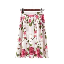Летние цветочные женские плиссированные юбки мода трендовая стильная миди юбки Повседневные Брендовые женские юбки Прямая поставка