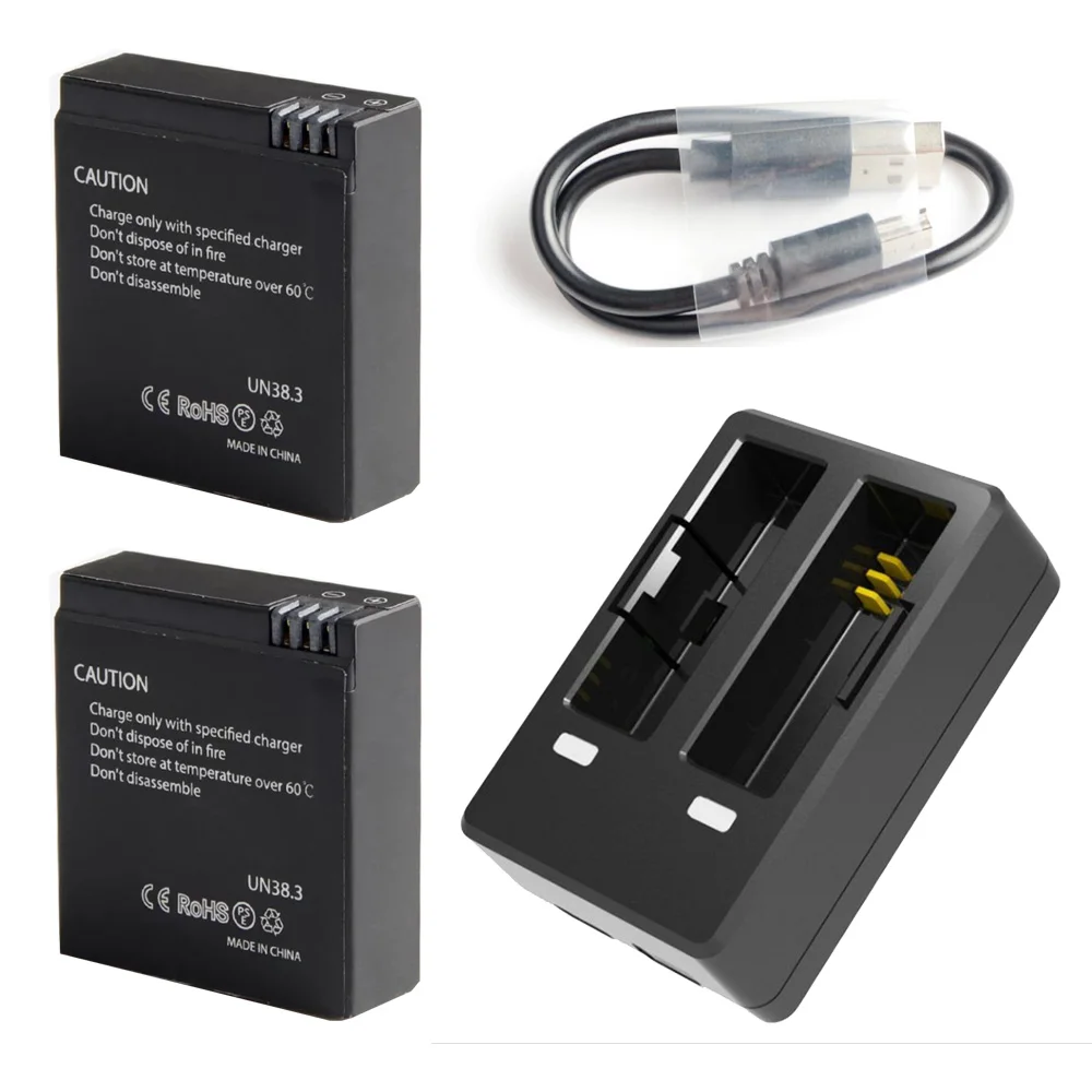Dual Charger For Sjcam Sj6 Legend Camera Battery Accessories Action