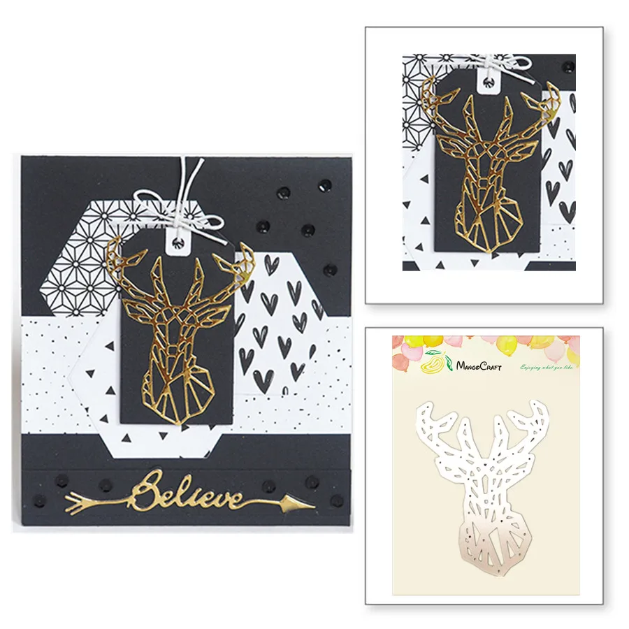 

Christmas moose Metal Cutting Dies For Scrapbooking DIY Cards Album Decoration Embossing Hands-on DIY Album Dies