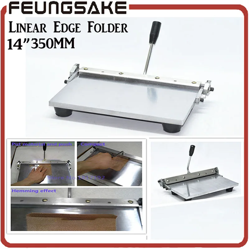 

Fastship DHL 14" 350MM Leather Manual Folding Machine Linear Edge Folder Tool folding machine machine stainless steel machinery