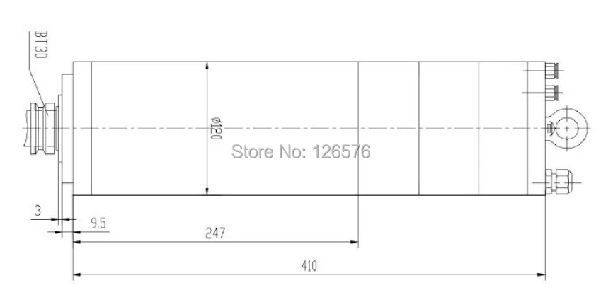 ATC 5.5Kw AC220V/AC380V D120 мотор шпинделя с водяным охлаждением BT30 18000 об/мин Автоматический Электрический Шпиндельный двигатель