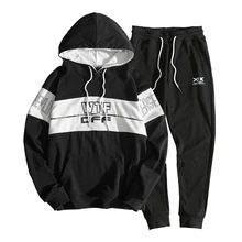 Куртка с капюшоном+ брюки 2 шт. комплекты Весна Для мужчин Повседневное балахон Для мужчин Толстовка спортивный костюм Для мужчин спортивной мужской костюмы