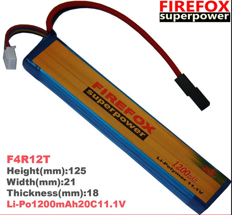 

1pcs 100% Orginal Firefox 11.1V 1200mAh 20c LiPo Li-Po Li-Polymer Battery 25C Drop shipping