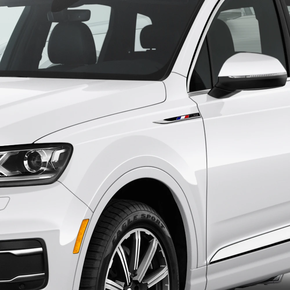 金属車のステッカーのバッジ修正エンブレムフェンダーサイドためフランス国旗ロゴルノープジョーシトロエン車スタイリング再装着 Car Stickers Aliexpress