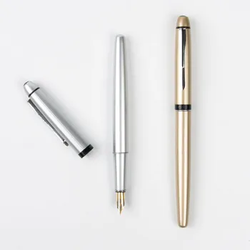 

High quality Fountain pen Full metal Stainless steel luxury pens Wingsung Caneta Stationery Office school supplies