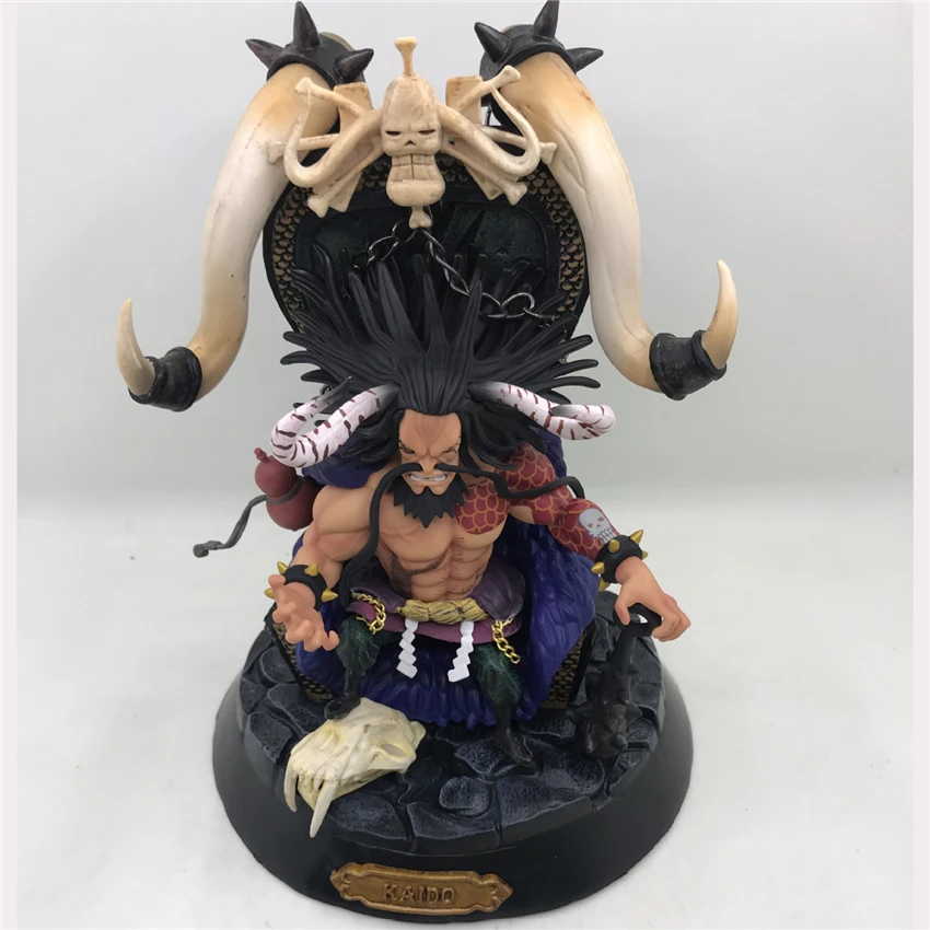 

Haocaitoy Anime Figuritas Four Emperors Kaido PVC 23cm Action Figures Collectiable Model Toys
