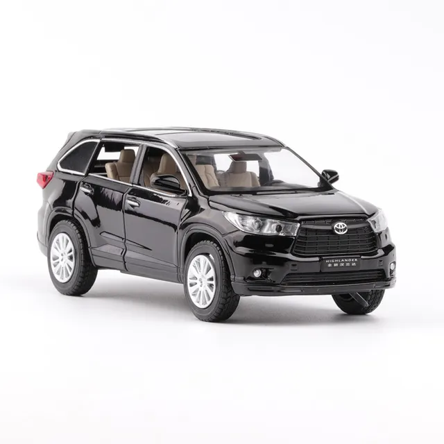 New 132 TOYOTA Highlander Alloy Diecast SUV Car Model Toys For Kids