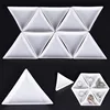 10Pcs White Containers For Beads Display  PP Triangle Plate For Jewelry Beads Organizer Plastic Tray Packaging New ► Photo 3/6