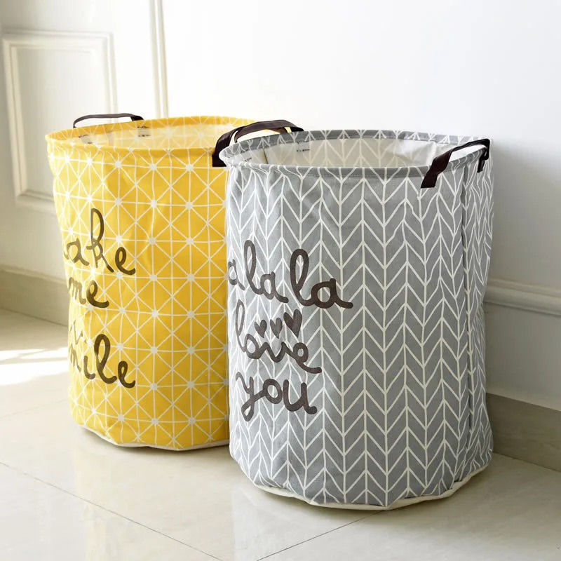 

Natural Multifunction Household Buckets Waterproof Bucket washing Bag Gadget European Style Home Decor Sundries Cleaning Buckets