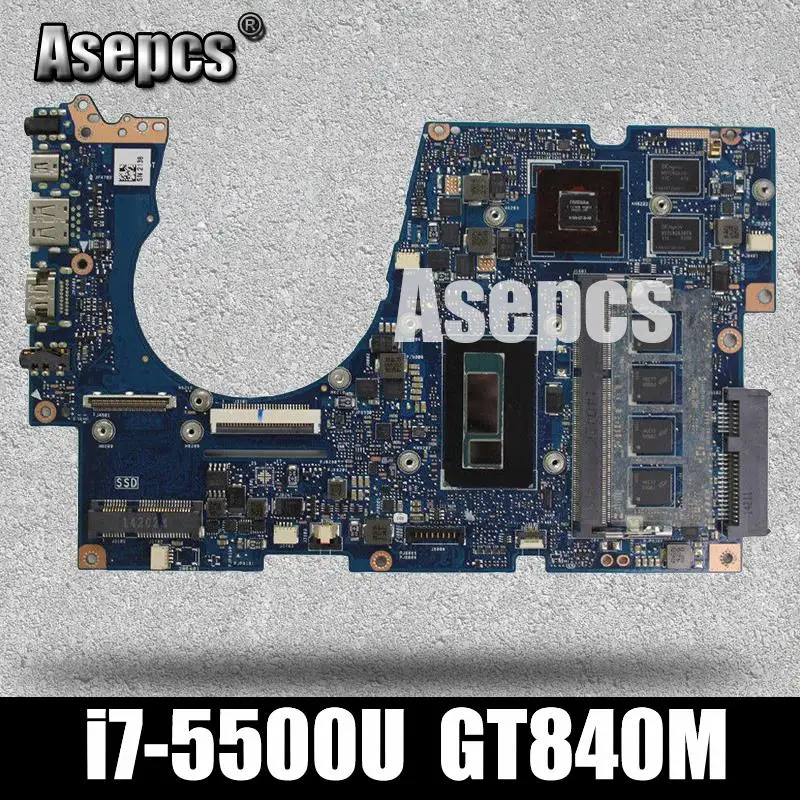 Asepcs UX303LB материнская плата для ноутбука ASUS UX303LB UX303LN UX303LA UX303L тест оригинальный mainboard4G RAM I7-5500U GT840M