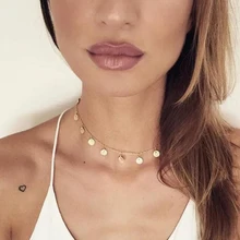 Продукт для увеличения объема, ручная работа, с блестками на короткой цепочке ожерелье с кулоном слой ручной работы, расшитые блестками, с украшением в виде кристаллов ожерелье подарок girlfriendXL0271