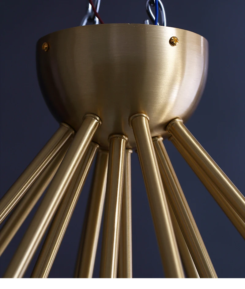 Новая хрустальная современная люстра экстравагантная медная Скандинавская лампа для ресторана гостиной спальни