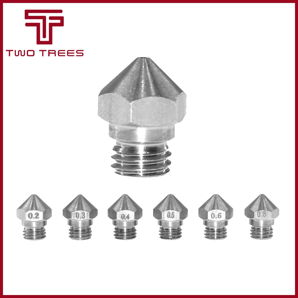 

Hot sale!1pcs 3D printer M7 Stainless steel MK10 Nozzle 0.2mm/0.3mm/0.4mm/0.5mm for 1.75mm Filament for Reprap Makerbot 2 Parts
