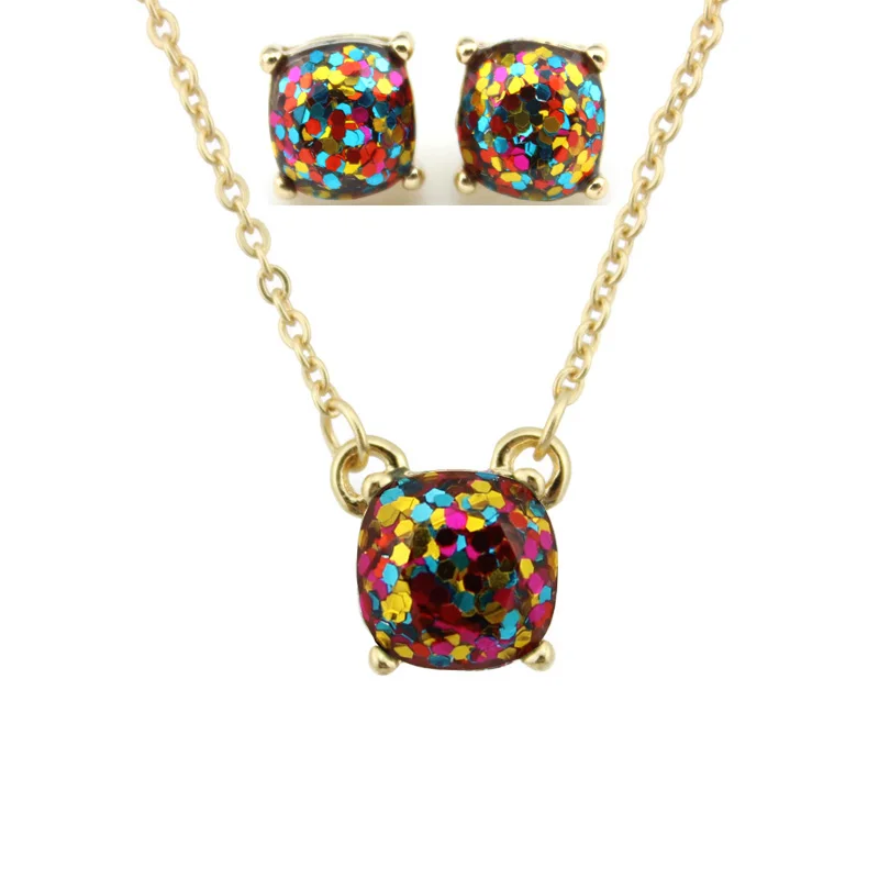 Женский комплект из колье и серёг с опалом|earrings set for women|necklace earring setbrand jewelry sets |
