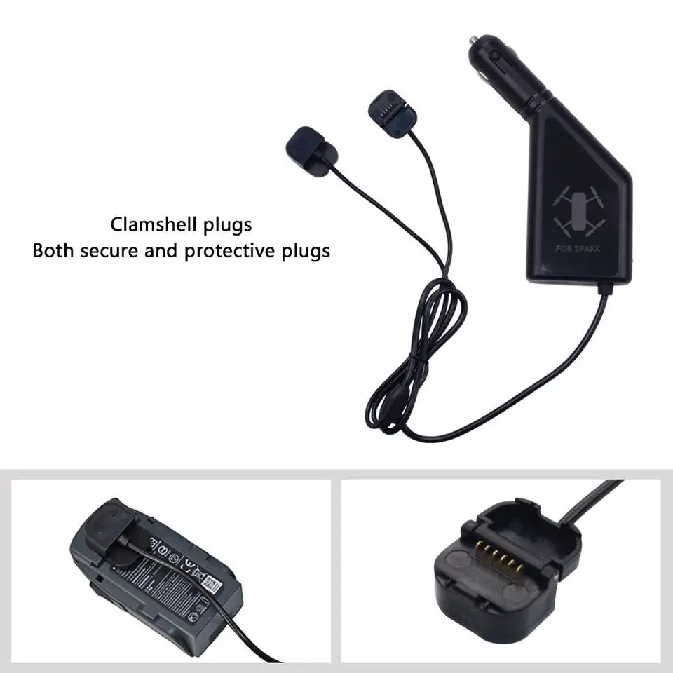 Автомобильное зарядное устройство 3 в 1 зарядка аккумулятора и USB порт
