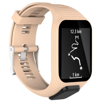 

Silicone Replacement Watchband Strap Wrist Band for TomTom Runner 2 3 Watch -Drop