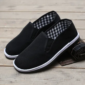 

Old Beijing men's handmade casual shoes flat slip Comfortable Breathable Shallow Shoes men sneakers zapatos de hombre 38-45