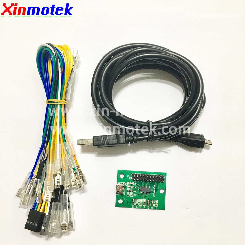 

Xinmotek XM-08 Single Player Arcade Game Controller For PS3 PC Android Raspberry Pi, Zero Delay USB Encoder, JAMMA MAME Machine
