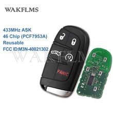 5 Inteligente botão do Controle Remoto 433MHz Chave Do Carro para a Chrysler Dodge Charger Challenger Durango Journey 300 HITAG 2 46 chip m3N-40821302