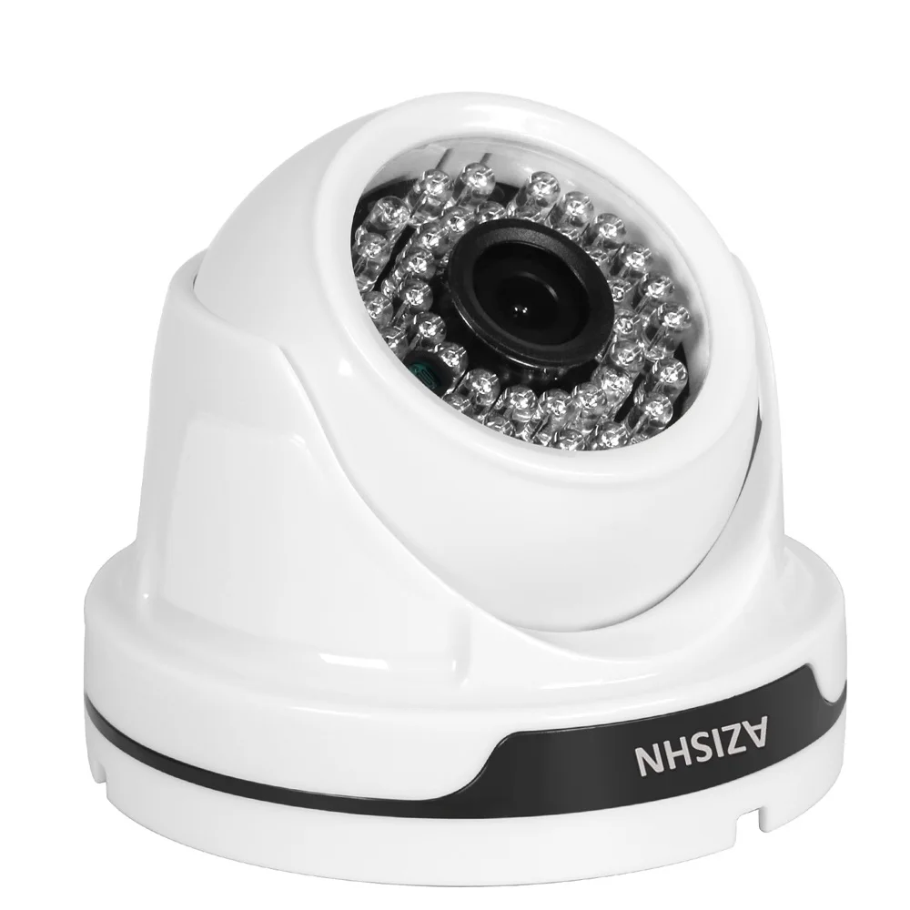 

AZISHN HD 720P 960P 1080P Network 48V POE Camera H.264 Night Vision Indoor Video Security Surveillance Dome IP Camera Onvif P2P