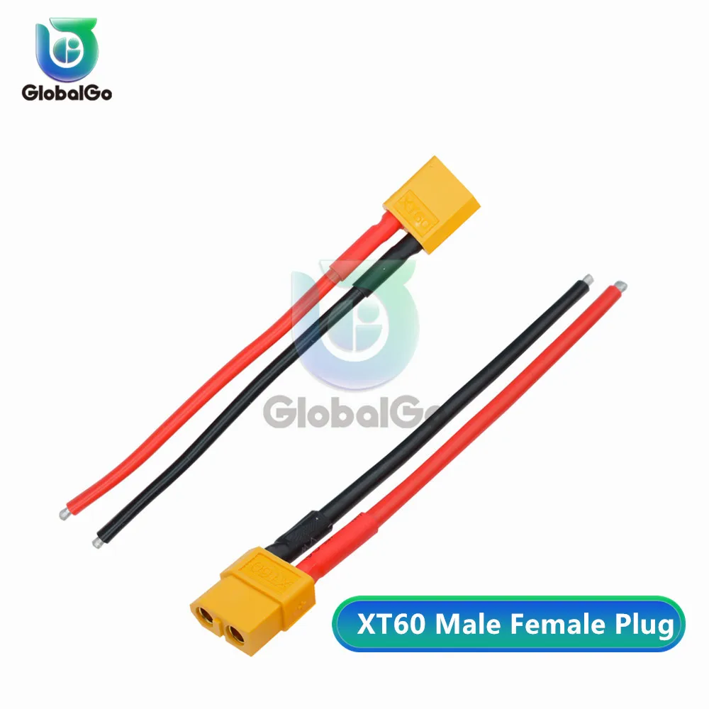 

10cm XT60 XT-60 Plug with Wire Battery Male Female Connector Plug Silicone Wire for Battery