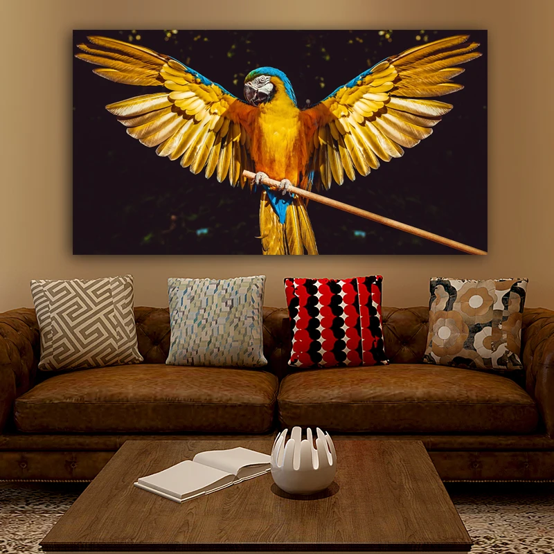 RELIABLI ART Quadro Попугай Птица Животное плакат Холст Картина домашний декор, плакаты и репродукции, настенное Искусство картинки для гостиной