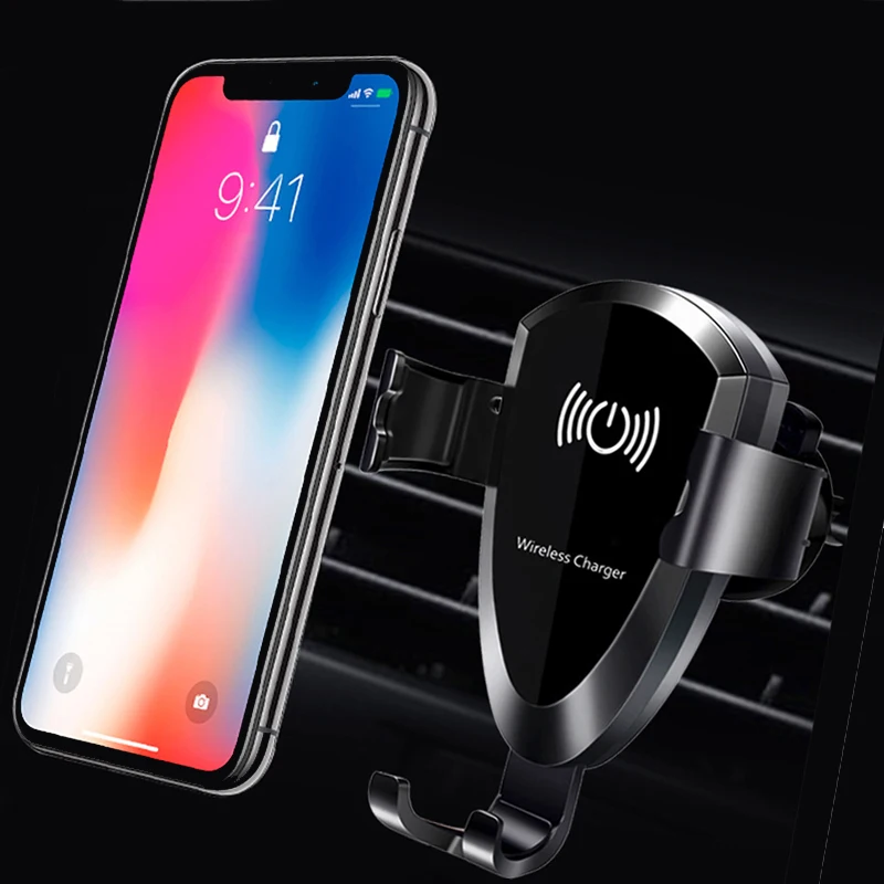 

EtopLink автомобильное беспроводное зарядное устройство Qi для iPhone XS MAX X XR быстрая Беспроводная зарядка автомобильный держатель телефона для Samsung Note 9 S9 10 Вт