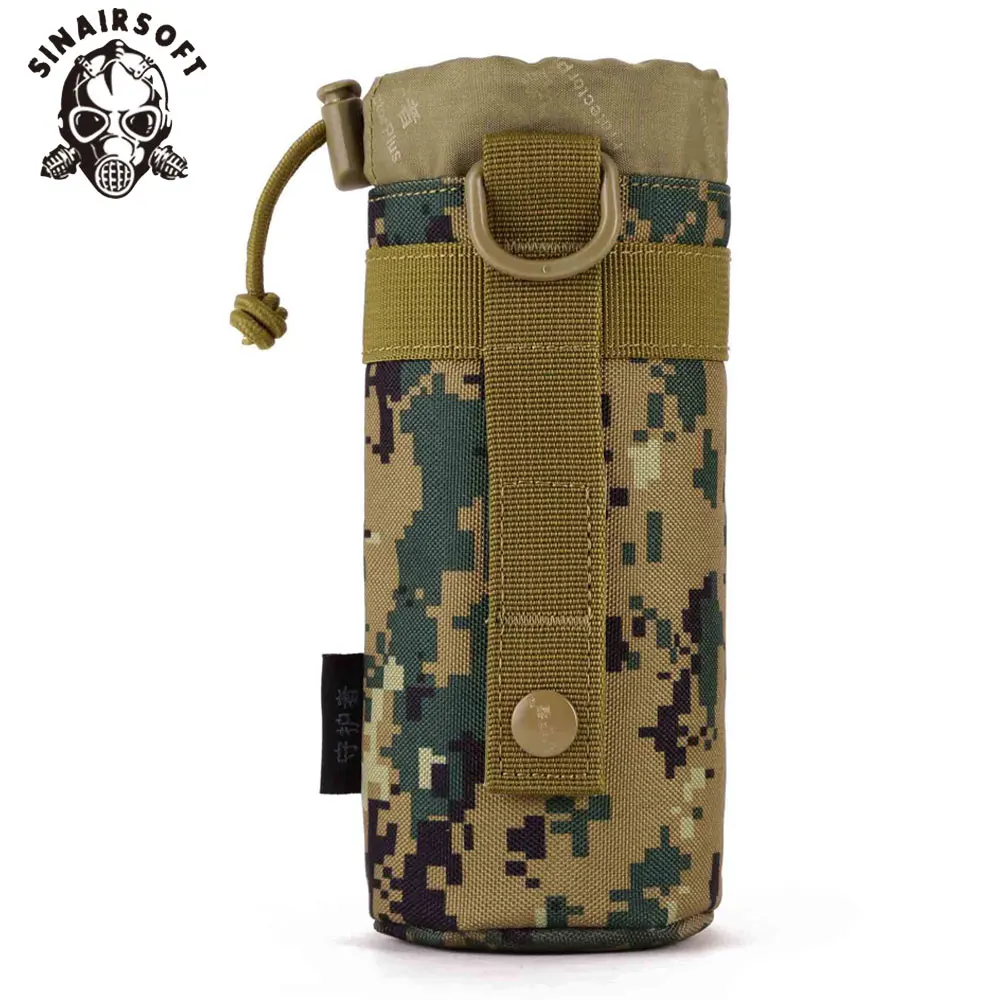 SINAIRSOFT MOLLE система армейская прочная бутылка для воды d-кольцо держатель шнурок мешок Открытый тактический военный бутылка для воды сумка