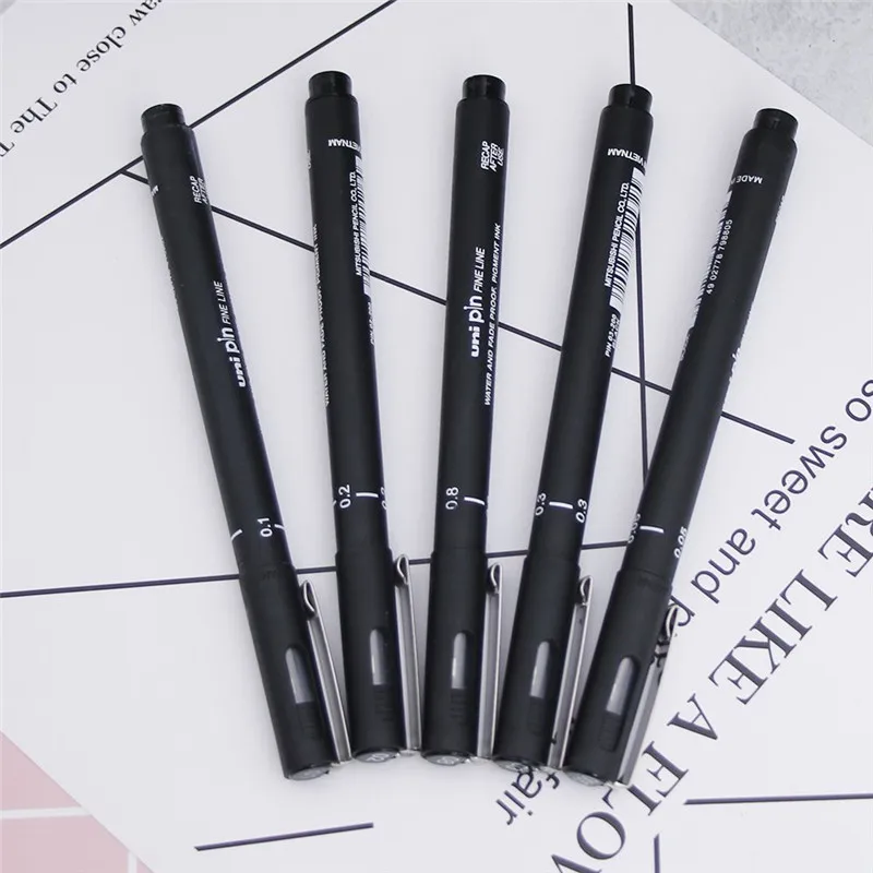 1 шт. ручка для рисования Fineliner Pigma Micron 005 01 02 03 05 08 Аниме Комикс не цветущие прочные