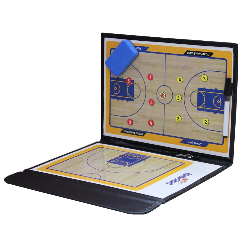 Vente Pliable entraîneur basket ball conseil tactique Coaching basket ball tactique conseil Portable compétition jeu entraînement aimant presse papiers